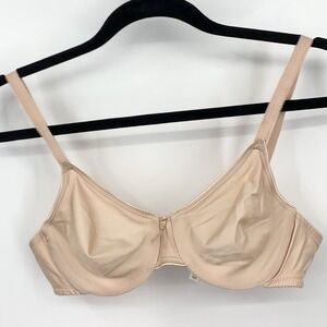 Wacoal Women Size 36B Bra 85182 Beige Brown Underwire No Padding Body Suede